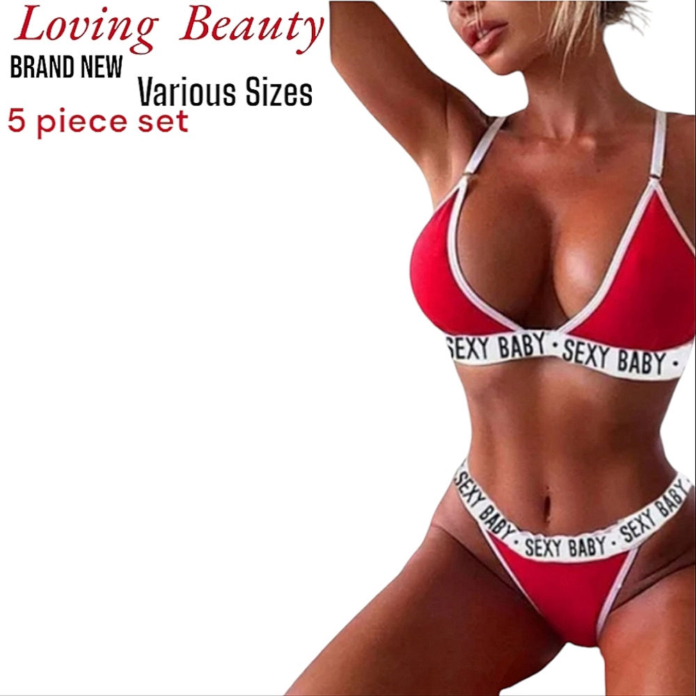 "SEXY BABY"  Bralette & Thong Outfit BRAND NEW WITH TAGS